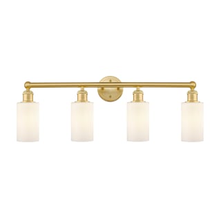 A thumbnail of the Innovations Lighting 616-4W-12-31 Clymer Vanity Satin Gold / Matte White