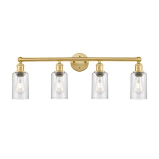 A thumbnail of the Innovations Lighting 616-4W-11-31 Clymer Vanity Satin Gold / Seedy