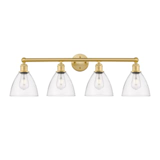 A thumbnail of the Innovations Lighting 616-4W-12-35 Bristol Glass Vanity Satin Gold / Clear