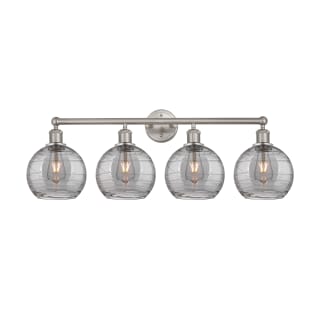 A thumbnail of the Innovations Lighting 616-4W 12 35 Athens Deco Swirl Vanity Satin Nickel / Light Smoke Deco Swirl