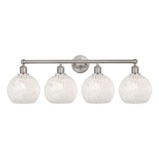 A thumbnail of the Innovations Lighting 616-4W 12 35 White Mouchette Vanity Satin Nickel