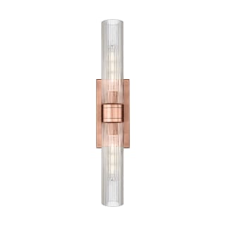 A thumbnail of the Innovations Lighting 617-2W-3-24 Ballston Urban Vanity Antique Copper / Striped Clear