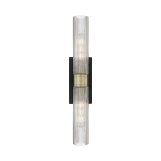 A thumbnail of the Innovations Lighting 617-2W-3-24 Ballston Urban Vanity Black Antique Brass / Striped Clear