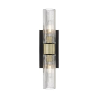 A thumbnail of the Innovations Lighting 617-2W-3-18 Ballston Urban Vanity Black Antique Brass / Striped Clear