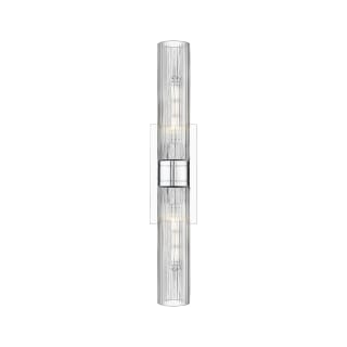 A thumbnail of the Innovations Lighting 617-2W-3-24 Ballston Urban Vanity Polished Chrome / Striped Clear