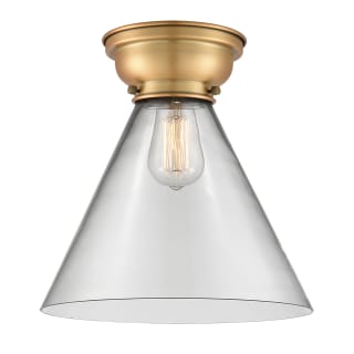 A thumbnail of the Innovations Lighting 623-1F-11-12-L Cone Semi-Flush Brushed Brass / Clear