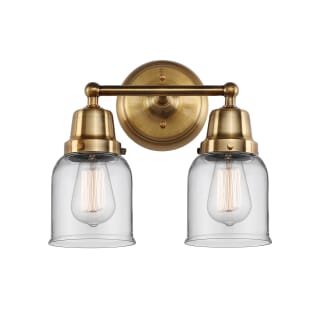 A thumbnail of the Innovations Lighting 623-2W-12-13 Bell Vanity Brushed Brass / Clear