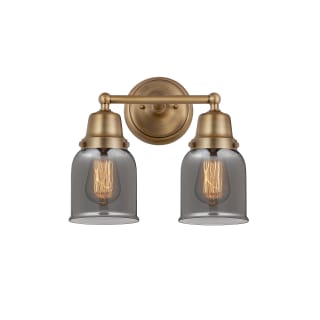 A thumbnail of the Innovations Lighting 623-2W-12-13 Bell Vanity Brushed Brass / Plated Smoke