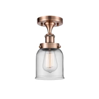 A thumbnail of the Innovations Lighting 916-1C-11-5 Bell Semi-Flush Antique Copper / Clear