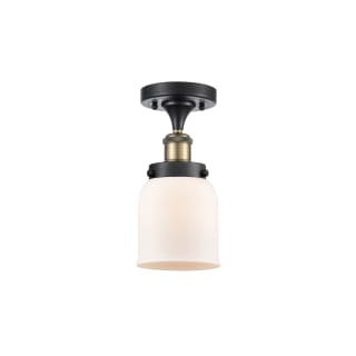 A thumbnail of the Innovations Lighting 916-1C-11-5 Bell Semi-Flush Black Antique Brass / Matte White