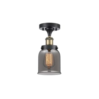 A thumbnail of the Innovations Lighting 916-1C-11-5 Bell Semi-Flush Black Antique Brass / Plated Smoke