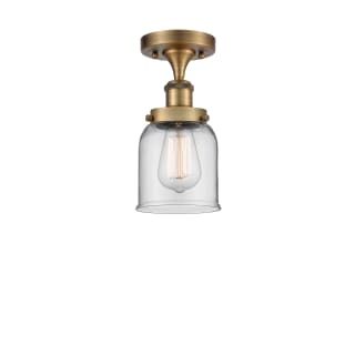A thumbnail of the Innovations Lighting 916-1C-11-5 Bell Semi-Flush Brushed Brass / Clear