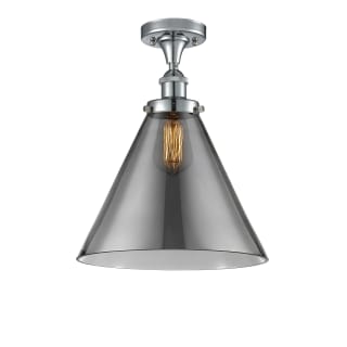 A thumbnail of the Innovations Lighting 916-1C-13-12-L Cone Semi-Flush Polished Chrome / Plated Smoke