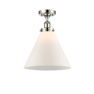 A thumbnail of the Innovations Lighting 916-1C-13-12-L Cone Semi-Flush Polished Nickel / Matte White