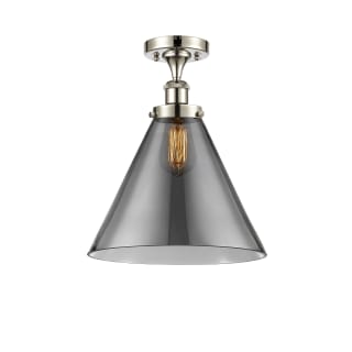 A thumbnail of the Innovations Lighting 916-1C-13-12-L Cone Semi-Flush Polished Nickel / Plated Smoke