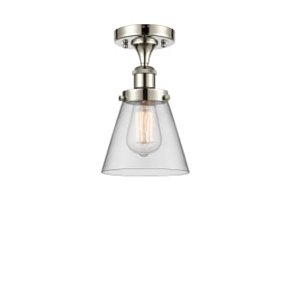 A thumbnail of the Innovations Lighting 916-1C-11-6 Cone Semi-Flush Polished Nickel / Clear