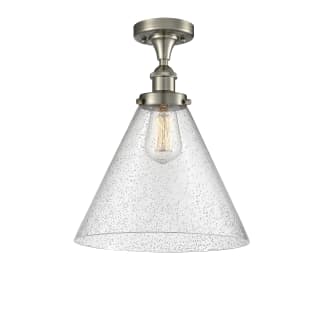A thumbnail of the Innovations Lighting 916-1C-13-12-L Cone Semi-Flush Brushed Satin Nickel / Seedy