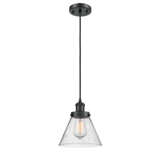 A thumbnail of the Innovations Lighting 916-1P Large Cone Matte Black / Seedy