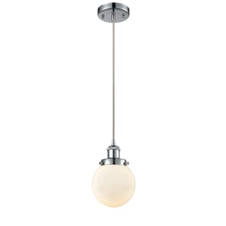 A thumbnail of the Innovations Lighting 916-1P Beacon Polished Chrome / Matte White