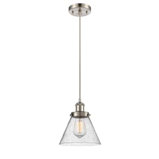 A thumbnail of the Innovations Lighting 916-1P Large Cone Brushed Satin Nickel / Seedy