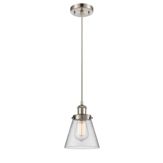 A thumbnail of the Innovations Lighting 916-1P Small Cone Brushed Satin Nickel / Clear