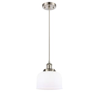 A thumbnail of the Innovations Lighting 916-1P Large Bell Brushed Satin Nickel / Matte White