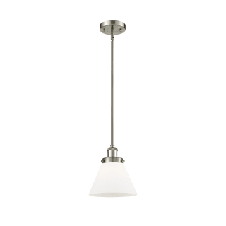 A thumbnail of the Innovations Lighting 916-1S Large Cone Brushed Satin Nickel / Matte White