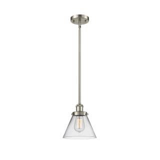 A thumbnail of the Innovations Lighting 916-1S Large Cone Brushed Satin Nickel / Clear