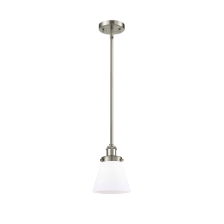 A thumbnail of the Innovations Lighting 916-1S Small Cone Brushed Satin Nickel / Matte White