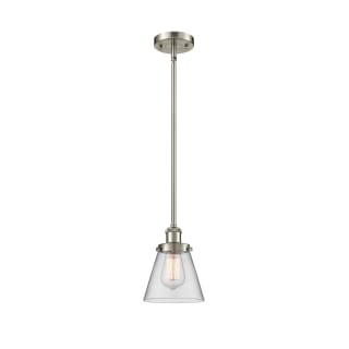 A thumbnail of the Innovations Lighting 916-1S Small Cone Brushed Satin Nickel / Clear