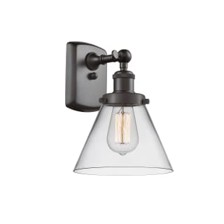 A thumbnail of the Innovations Lighting 916-1W Large Cone Oil Rubbed Bronze / Clear