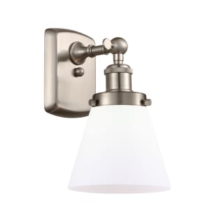 A thumbnail of the Innovations Lighting 916-1W Small Cone Brushed Satin Nickel / Matte White