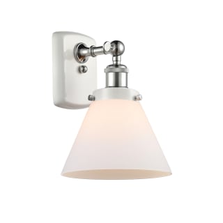 A thumbnail of the Innovations Lighting 916-1W-13-8 Cone Sconce White and Polished Chrome / Matte White