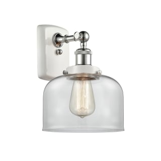 A thumbnail of the Innovations Lighting 916-1W-13-8 Bell Sconce White and Polished Chrome / Clear
