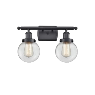 A thumbnail of the Innovations Lighting 916-2W Beacon Matte Black / Clear