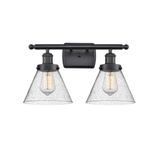 A thumbnail of the Innovations Lighting 916-2W Large Cone Matte Black / Seedy