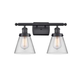 A thumbnail of the Innovations Lighting 916-2W Small Cone Matte Black / Clear