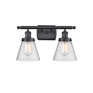 A thumbnail of the Innovations Lighting 916-2W Small Cone Matte Black / Seedy