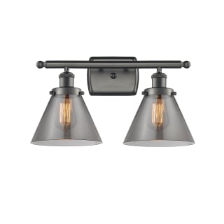 A thumbnail of the Innovations Lighting 916-2W Large Cone Oil Rubbed Bronze / Plated Smoke