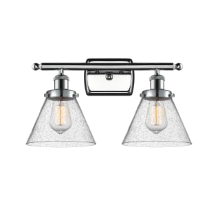 A thumbnail of the Innovations Lighting 916-2W Large Cone Polished Chrome / Seedy