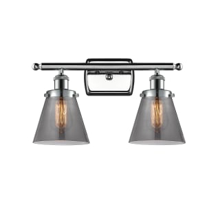 A thumbnail of the Innovations Lighting 916-2W Small Cone Polished Chrome / Plated Smoke