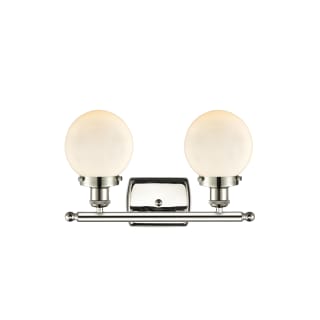 A thumbnail of the Innovations Lighting 916-2W-11-16 Beacon Vanity Polished Nickel / Matte White