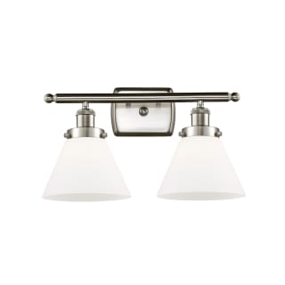 A thumbnail of the Innovations Lighting 916-2W Large Cone Brushed Satin Nickel / Matte White