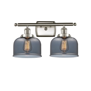 A thumbnail of the Innovations Lighting 916-2W Large Bell Brushed Satin Nickel / Plated Smoke