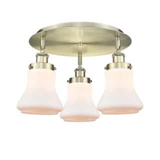 A thumbnail of the Innovations Lighting 916-3C-10-18 Bellmont Flush Antique Brass / Matte White