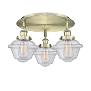 A thumbnail of the Innovations Lighting 916-3C-8-19 Oxford Flush Antique Brass / Seedy