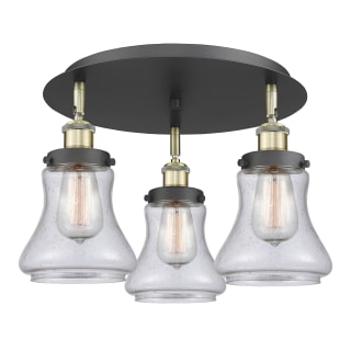 A thumbnail of the Innovations Lighting 916-3C-10-18 Bellmont Flush Black Antique Brass / Seedy