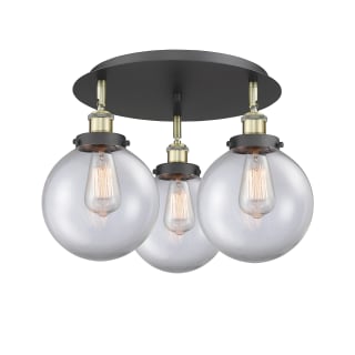 A thumbnail of the Innovations Lighting 916-3C-12-20 Canton Flush Black Antique Brass / Clear