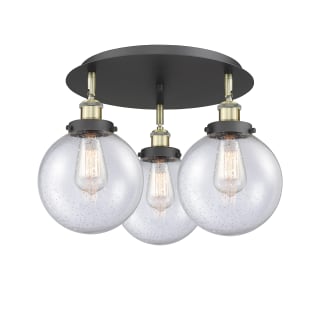 A thumbnail of the Innovations Lighting 916-3C-12-20 Canton Flush Black Antique Brass / Seedy