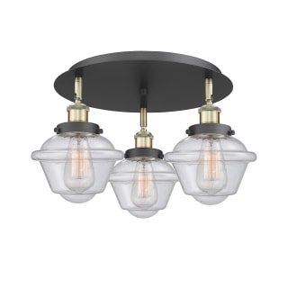 A thumbnail of the Innovations Lighting 916-3C-8-19 Oxford Flush Black Antique Brass / Seedy